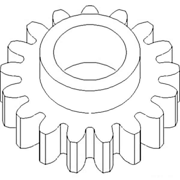 Aftermarket AH93577 New Idler Gear Fits John Deere 1243 1290 1291 1293 243 244 343 344 40 + COD70-0009 - main